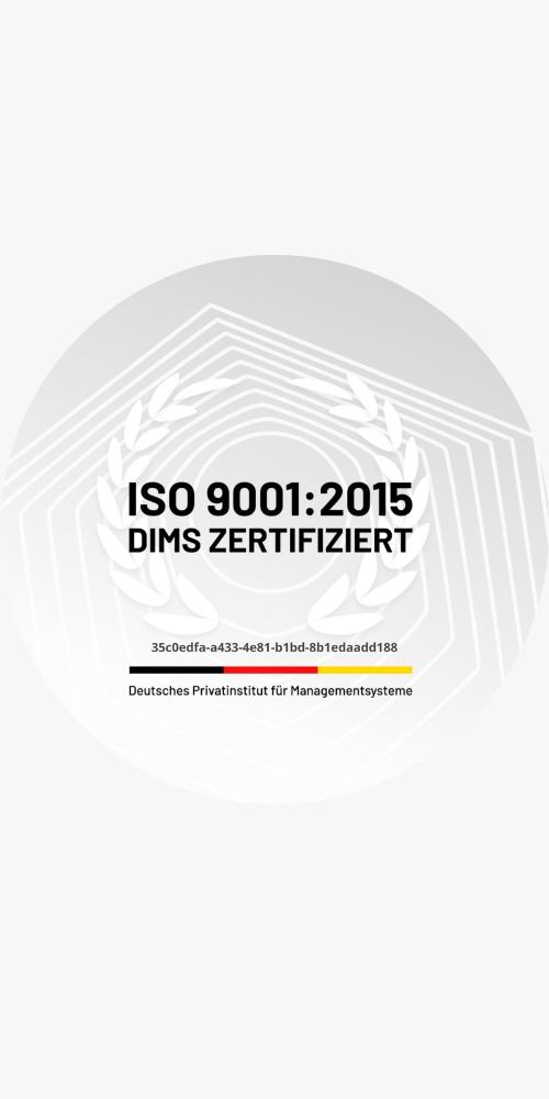 ISO 9001 Zertifikat